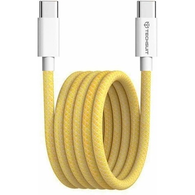 Techsuit PCB114D USB-C na USB-C PD60W 1m žlutý