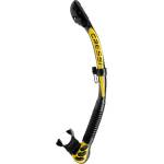 CRESSI Alpha Ultra Dry Snorkel Black/Yellow - Dry Snorkel for Diving, Freediving and Snorkeling, Black/Yellow, One Size Unisex - ES258151 (ES258151)