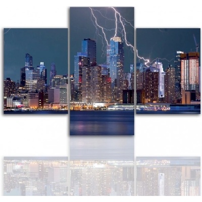Divio Třídílný obraz na plátně New York, vzor 12182 Velikost: 120x180 cm