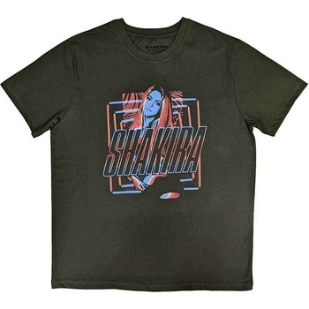 Shakira Риза Squares and Logo Unisex Green 2XL (SHAKTS01MGR05)