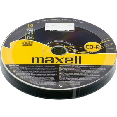 Maxell CD-R80 MAXELL, 700MB, 52x, 10 бр (ML-DC-CDR80-10)