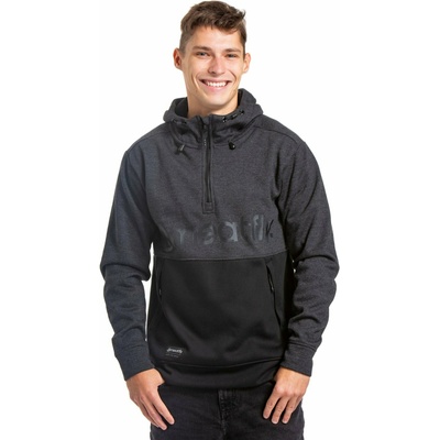 Meatfly мъжка технична суитшърт Tason Black Heather/Black Meatfly | Cheren | МЪЖЕ | L