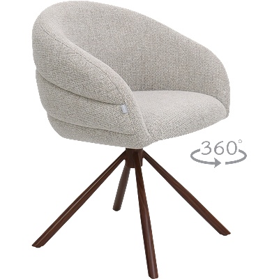 Carmen Трапезен стол namka - светлокафяв 3А wal (3532173)