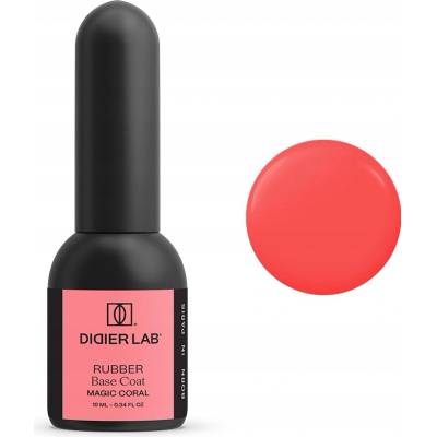 Didier Lab Kaučuková báze pod hybridní laky, Magic Coral, 10 ml