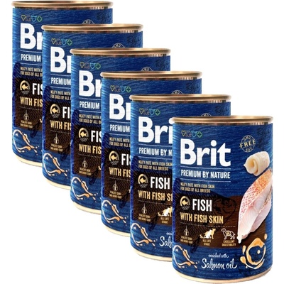 Brit Консерва Brit premium by Nature Fish & Fish Skin 6 x 400 г