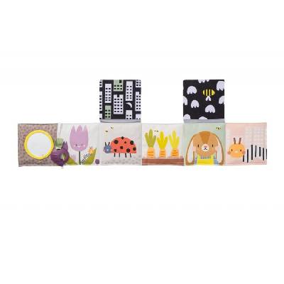 Бебешка мека книжка, Taf Toys, Urban Garden, Животни, 15 х 85 cm (TT13065)