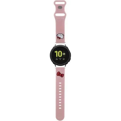 Hello Kitty Универсална каишка за часовници Hello Kitty Silicone Kitty Head 22mm, розова (3666339212032)