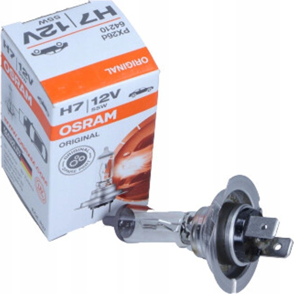 Osram 64210CLC H7 Halogen Bulb – 12V 55W, PX26d Base, Long Life (2-Pack)