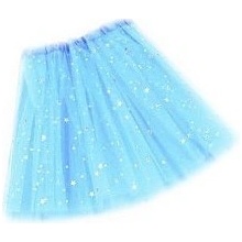 Princeznovská sukňa s LED svetlom Modrá