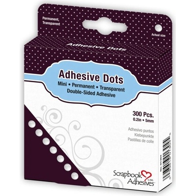 Scrapbook Adhesives 3D gelové tečky čiré 5 mm 300 ks