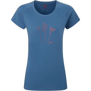 Mountain Equipment Дамска тениска Mountain Equipment Women's Mountain Flower Tee T-shirt - Stellar Blue - размер 36 (EU) (916-5950-0412)