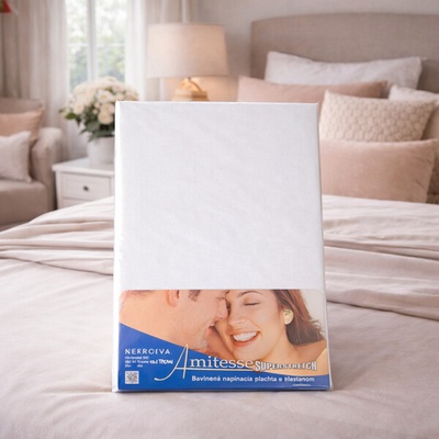 Amido Exquisit Jersey superstretch plachta 170gr/m2 biela Jersey elastan 120-140x200