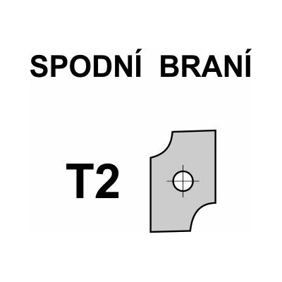 VBD T2 pro frézu na výplně univerzál K-427 - spodní braní