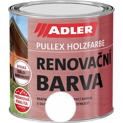 Adler Česko Renovační Barva na dřevo 0,75 l bílá