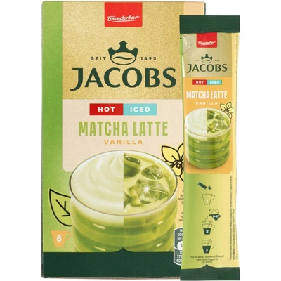 Jacobs Matcha Latte Vanilla rozpustný nápoj 8 x 14,5 g 116 g