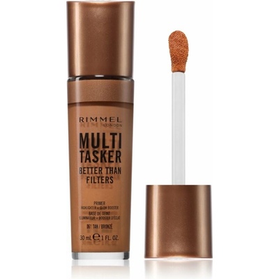 Rimmel Multi-Tasker Better Than Filters rozjasňující podkladová báze pro sjednocení barevného tónu pleti 061 Tan 30 ml