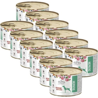 4Vets Natural Veterinary Exclusive HEPATIC 12 x 185 g