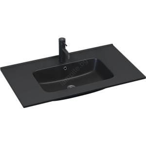 Bath deluxe Вградена мивка LILLESNAD 81x46cm керамика/черна (BT0131) Мивка за вграждане