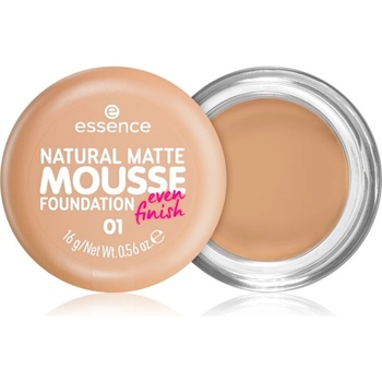Essence NATURAL MATTE MOUSSE pěnový make-up 01 16 g