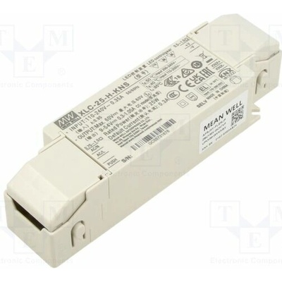 MEAN WELL XLC-25-H-KNS Napájecí zdroj: spínaný; LED; DALI 2,NFC; 25W; 9÷54VDC; 100÷305VAC