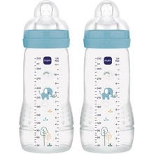 Mam Easy Active Baby Bottle detská fľaša Blue 2 x 330 ml