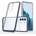 HQWear Прозрачен кейс 3в1 за Samsung Galaxy S22 + (S22 Plus) с гел рамка, син (9145576243008)