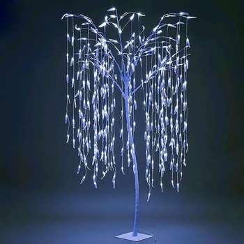 MagicHome Stromček Vianoce vŕba 384 LED studená biela 180 cm