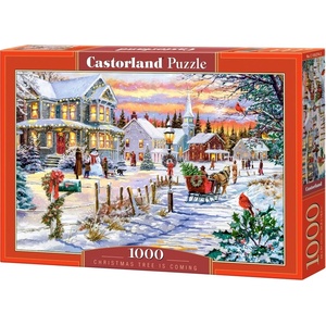 Castorland Пъзел Castorland от 1000 части - Коледната елха идва
