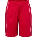 James & Nicholson kraťasy Basic JN 387K Červená/bílá
