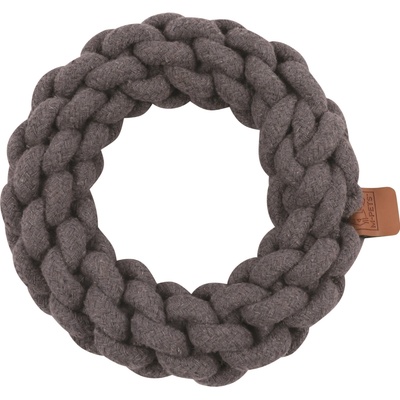 M Pets Coto bavlnená hračka kruh sivý 18 cm