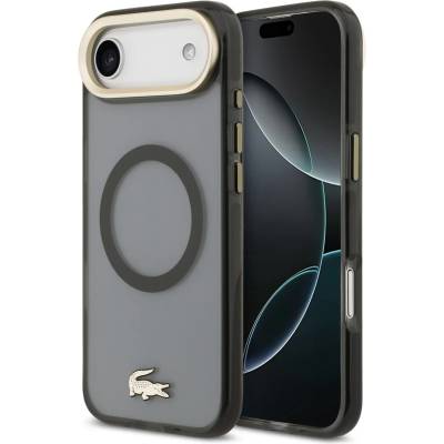 Lacoste Калъф Lacoste PC/TPU матово покритие със златно лого MagSafe за iPhone Air черен (LCHMP17MUFWAK)
