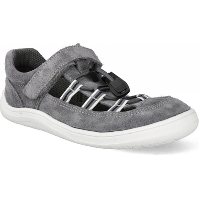 Barefoot sandálky Baby Bare Febo Summer Grey šedé – Zboží Dáma
