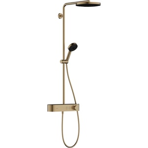 Hansgrohe Pulsify S - Душ комплект с термостат, диаметър, 26 cm, 3 струи, EcoSmart, четкан бронз 24221140 (24221140)