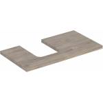 Geberit Плот за мивка Geberit One с ляв изрез 90 см, американски орех хикори (505.293.00.6)