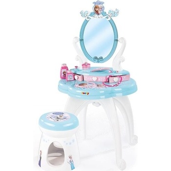 SMOBY Stolek toaletní s židličkou Frozen Ledové Království set s doplňky 10ks