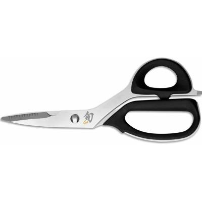 KAI SHUN Univerzální kuchyňské nůžky rozebíratelné s otvírákem 23 cm, černé