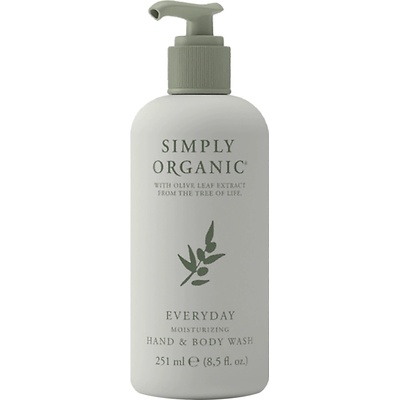 Simply Organic Everyday Moisturizing Hand & Body Wash hydratačný sprchový gél na ruky a telo 251 ml