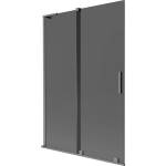 Mexen Velar L параван за вана с плъзгаща се 2-крила 120 x 150 cm, графит, gun metal - 896-120-003-41-95 (896-120-003-41-95)