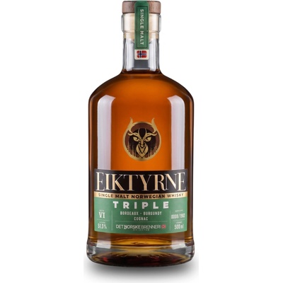 Det Norske Brenneri Harahorn Eiktyrne Triple Batch VI Single Malt Whiskey, 51,3 % 0,5 l (čistá fľaša)