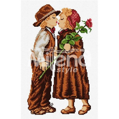 Milena Style С обич за теб - гоблен със схема конци Ariadna Кръстат бод