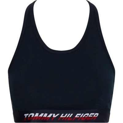 Дамски сутиен Tommy Hilfiger Mid Intensity Tape Racer Bra - Син