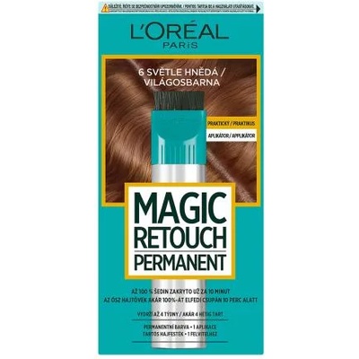 L'Oréal Magic Retouch Permanent перманентна боя за бързо покриване на израстъци 18 ml цвят кафява за жени