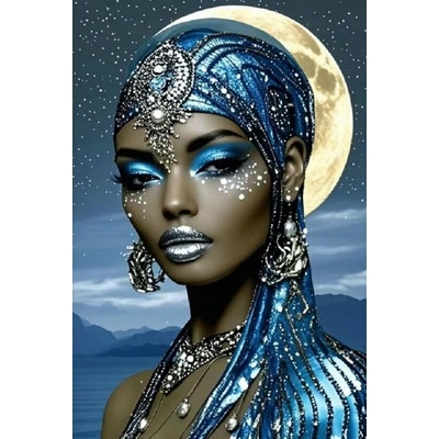 Norimpex diamantové maľovanie Africká princezná 30 x 40 cm