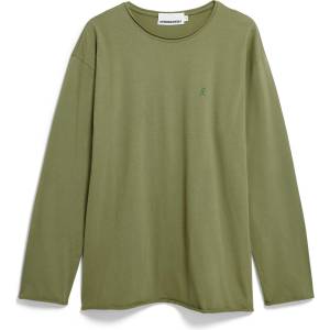 ARMEDANGELS Мъжка блуза с дълъг ръкав ARMEDANGELS Jaames Longsleeve Brushed Longsleeve - Fatigue Green (216-8457-0212)