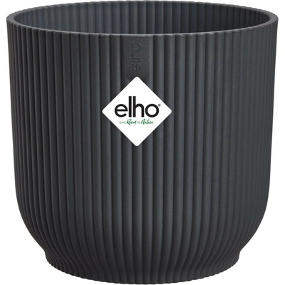 elho Květináč Vibes Fold Round antracitový 47 x 44 cm