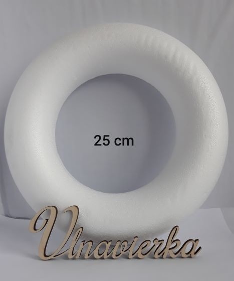 Polystyrenový věnec 25 cm