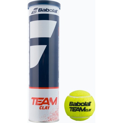 Babolat Team Глинени топки за тенис 4 бр. жълти 502080
