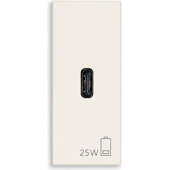 Vimar 30292. C25B PD USB-C Контакт Linea 1M 25W, white, (30292.C25B)