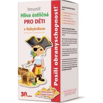 Jack Hlívák Imunit Hlíva ústřičná pro děti s rakytníkem 30 tablet