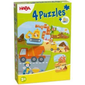 HABA Пъзел за най-малките Строителна площадка 4 бр (2012186003)